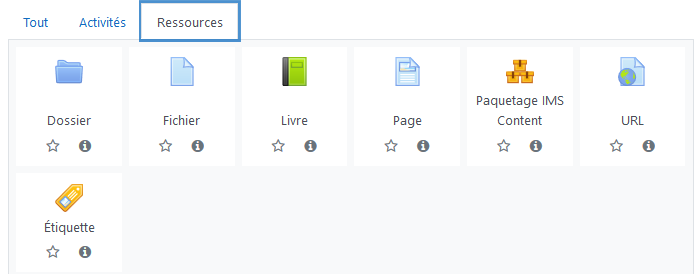 Sélection ressources