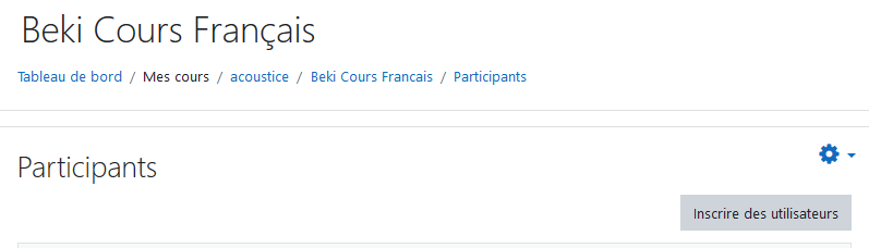 Inscrire Utilisateurs