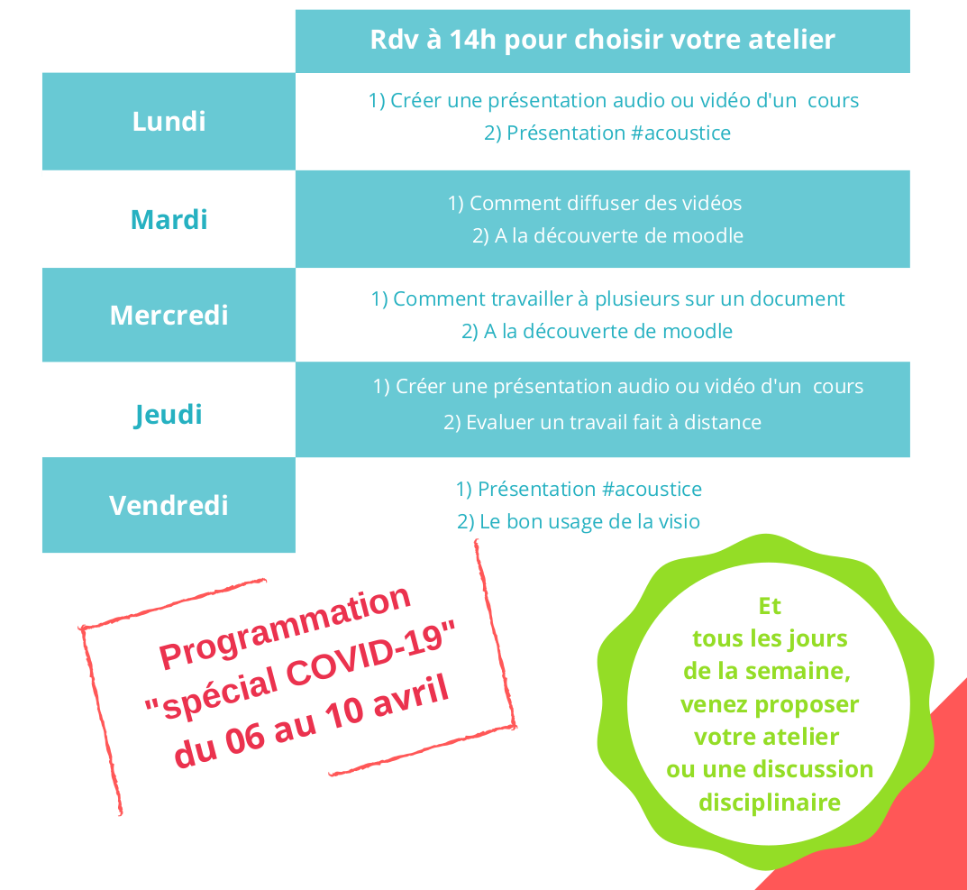 programme ateliers thématiques S3