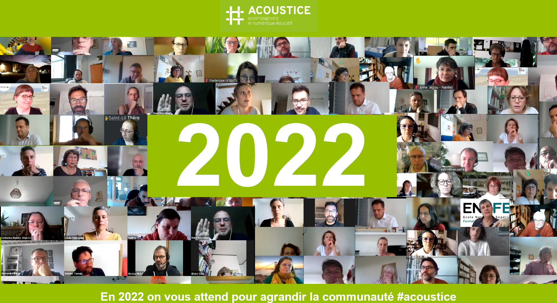 carte de voeux 2022 équipe acoustice